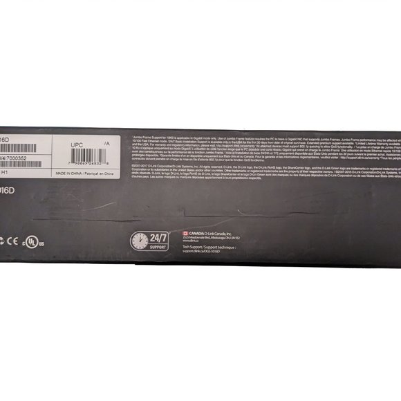 D-Link GigaExpress DGS-1016D Rackmountable 16 Port Switch 10/100/1000 Mbps - Picture 11 of 11